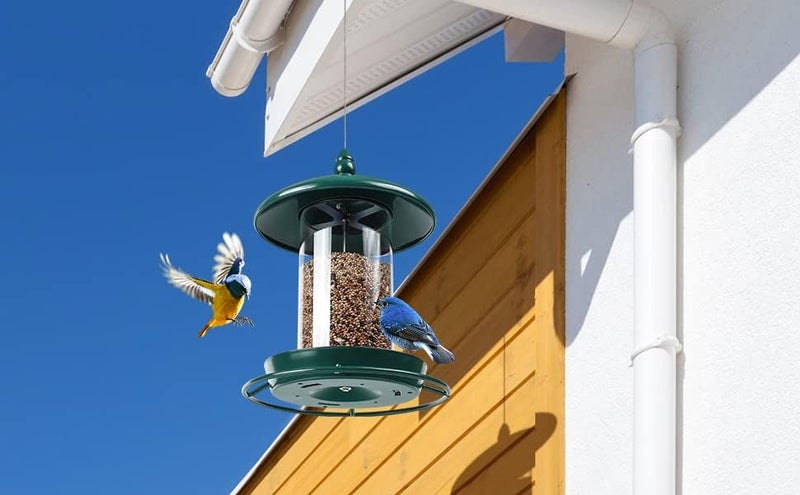 Youvip Pack of 2 Bird Feeder for Outdoor Hanging. Green - Image 5